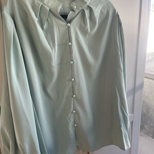 Mint Green Blouse - 3XL
